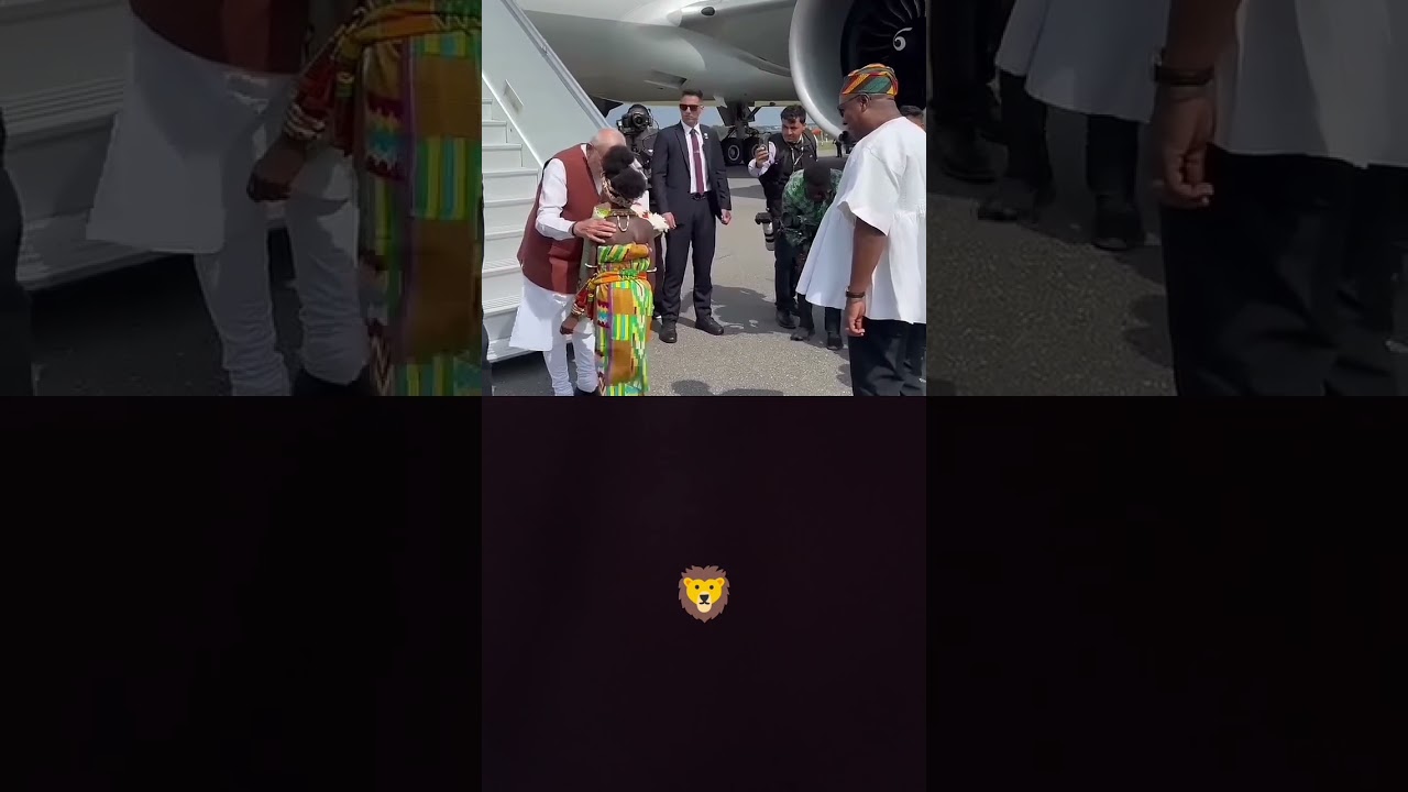 PM Modi touched down in Accra marking the first visit by an Indian PM to Ghana in three decades.