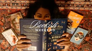 a bookish weekend📚 library sale, book haul, and tackling my physical TBR