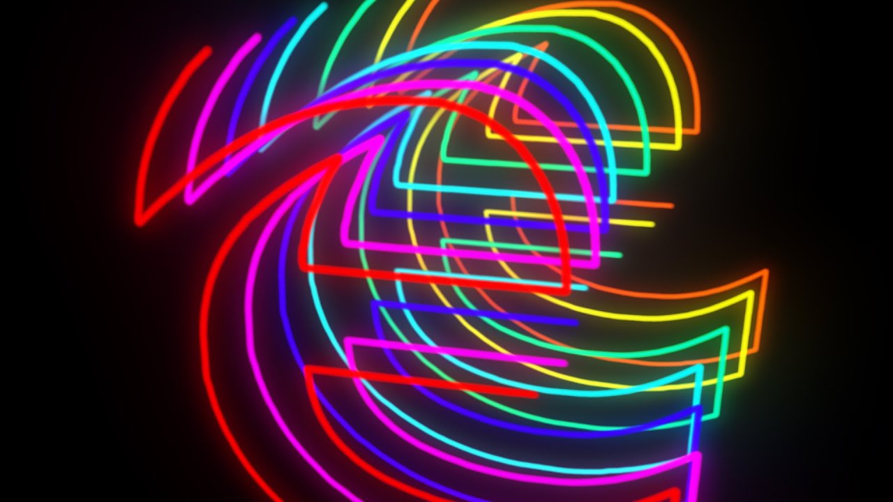 Colorful Neon Logo Reveal After Effects Intro Animation | Motion ...