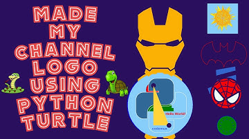 Made my channel logo with music using Python turtle graphics.