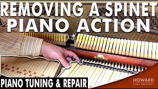 Removing A Spinet Piano Action - Piano Tuning & Repair I HOWARD PIANO INDUSTRIES