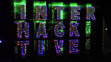 Audio reactive projection mapping on letters