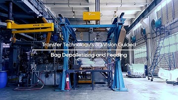 【TransferTech】automatic depalletizing with 3D vision guidance in the chemical industry