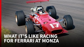 Derek bell recalls making his f1 debut in a works ferrari at monza. he
qualified and started well, then retired the lesmos, where stood
behind fenc...