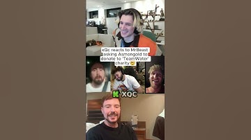 xQc reacts to MrBeast asking Asmongold to donate to TeamWater.