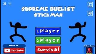 Играем на режиме выживания. Ставим новый рекорд! Super Duelist Stickman.