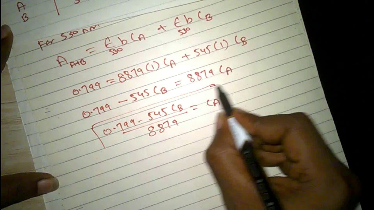 beer lamberet law problem (analytical unit 3) (MSc sem2)