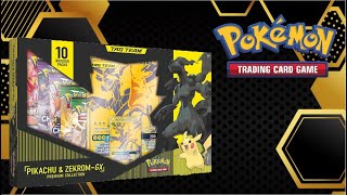 Unboxing Pokemon Pikachu & Zekrom GX Tag Team Premium Collection Box