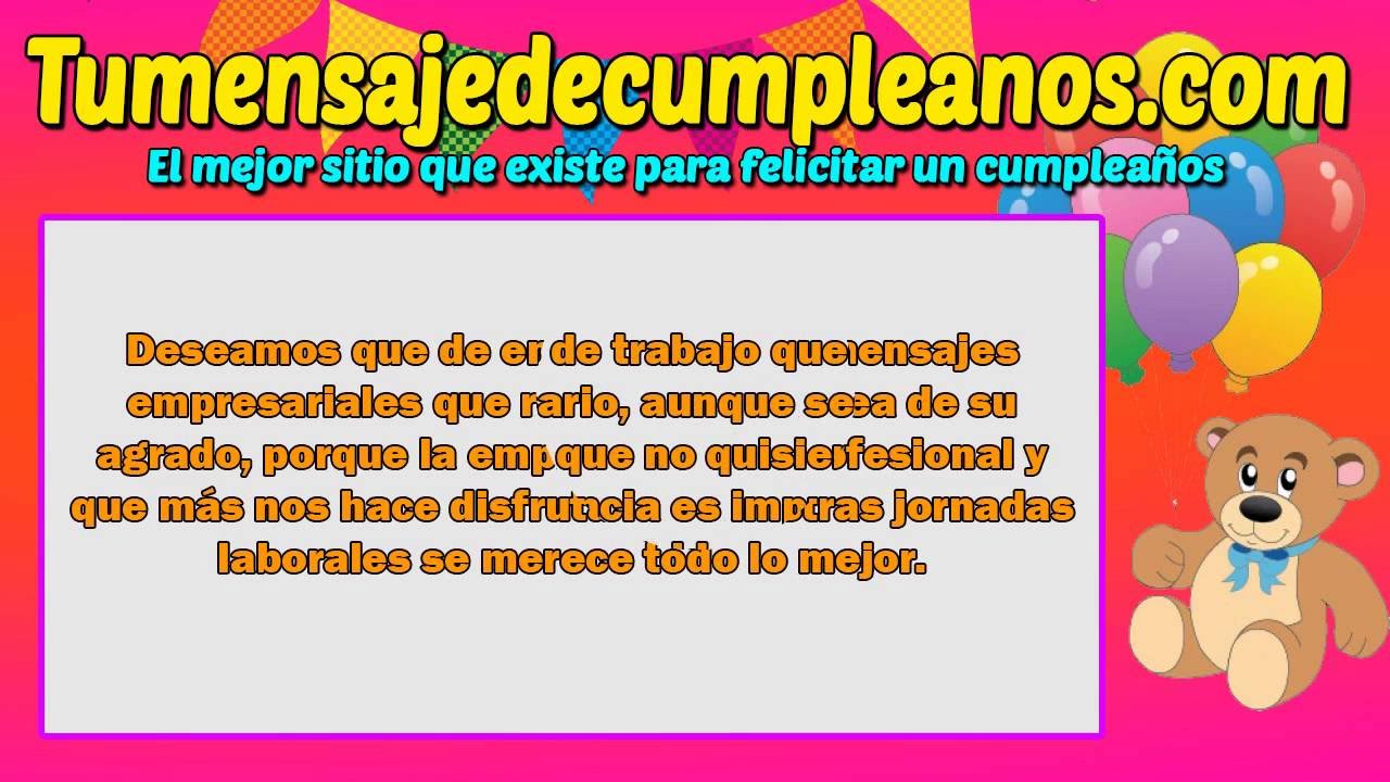 Frases De Cumpleaños Para Tu Jefe De Trabajo  Para Trabajadores