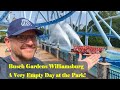 Busch Gardens Williamsburg - Theme Park Giant Visits on a Very Empty Day!