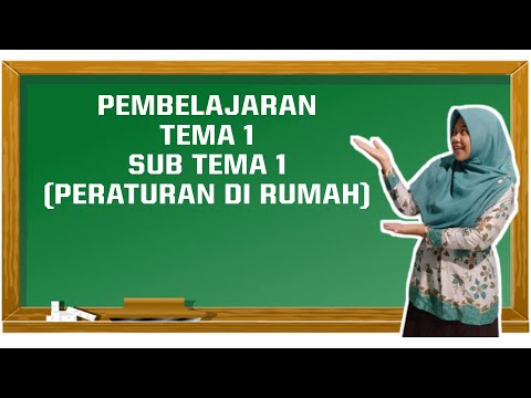 Pembelajaran Tema 1 Subtema 1 Peraturan di rumah