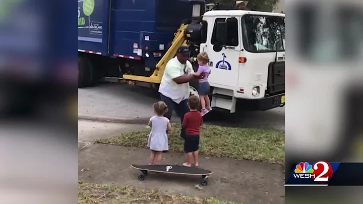 Orlando garbage collector reunites with triplets w...