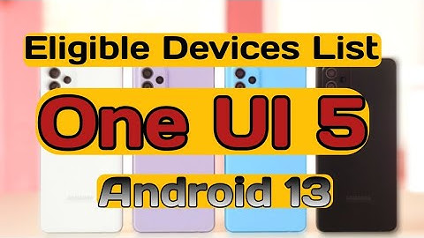 Eligible Devices List One UI 5 And Android 13 Update #Samsung #shorts