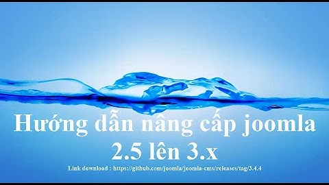 Hướng dẫn nâng cấp joomla 2.5 lên 3.x
