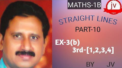 straight Lines#Intermediate--Maths-1B@.        JV-The Mentor.