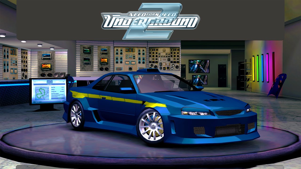 NFS Underground 2 - Nissan Skyline GT-R R34 (NFSU2 Player's Career Intro Car) Tuning \u0026 Customization