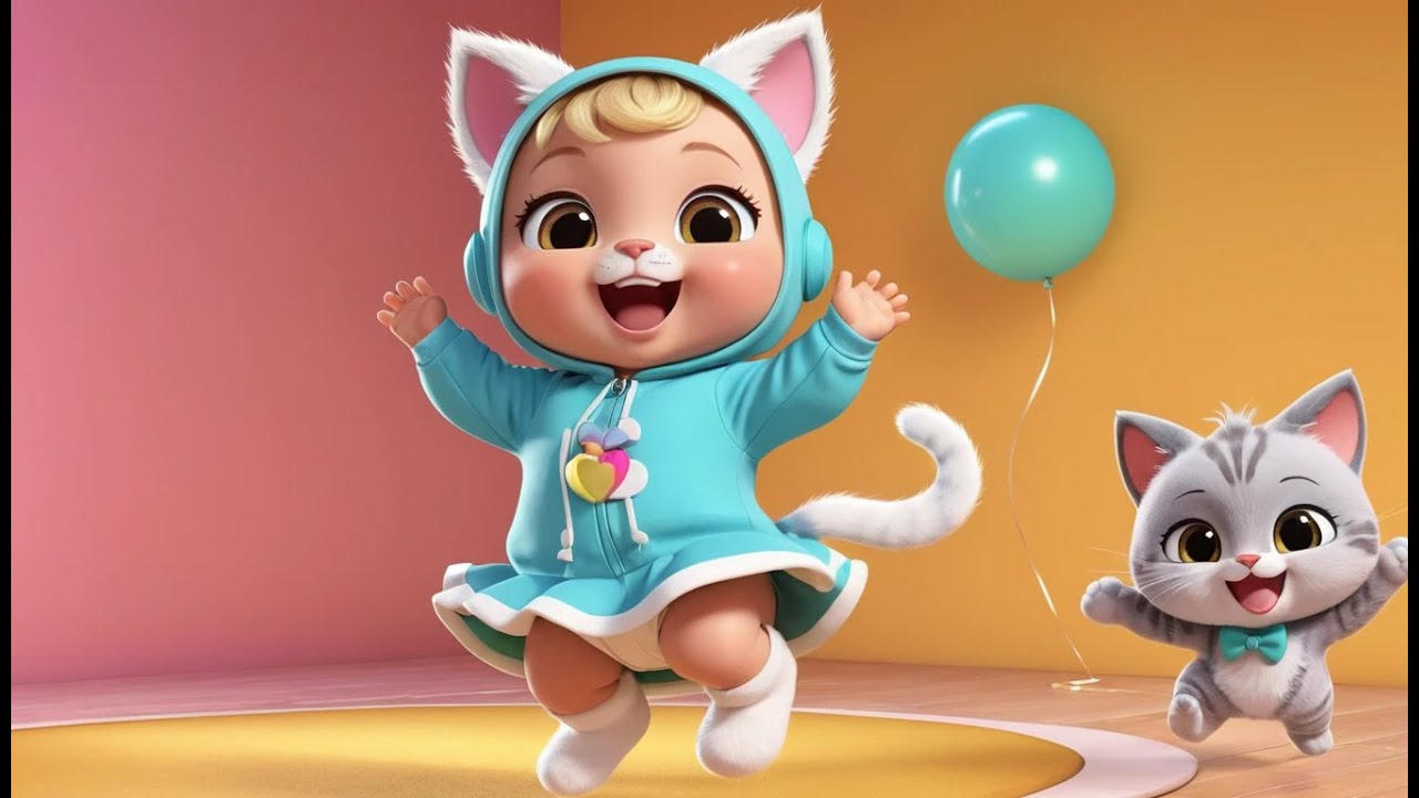 Baby Cat Jive Jive Dance | Fun Kitten Song for Kids | Playful Dance Rhyme