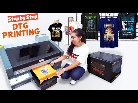 Direct to Garment (DTG) printing - Step by Step T-Shirt Printing