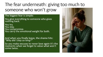 Unconditional Love vs Conditional Effort: The Truth About Modern Relationships