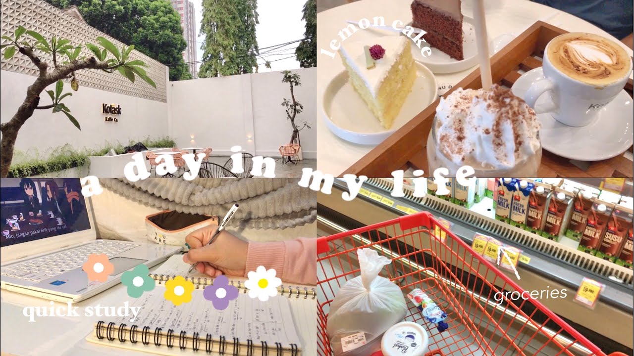 a day in my life: groceries🛒, going to kotask cafe, corndog, watch my premiere