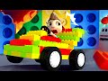 Carros e garagens e o construtor | Brinquedos de desenho animado para crianças | Nuevos  Completos