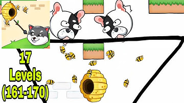 Doge Rescue: Draw To Save  -  Part 17 levels 161 to 170  Gameplay Walkthrough  ARMA (iOS & Android)