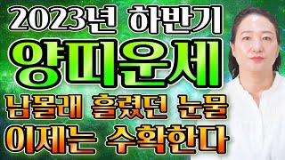 2023년 하반기 누워만있어도 대박나는 양띠운세?! 금전,재물운 대박난다!! 양띠 천운이다!! / 55년생 …