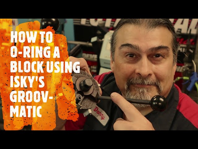 How to o-ring a block using ISKY's Groov-Matic O-Ringing tool