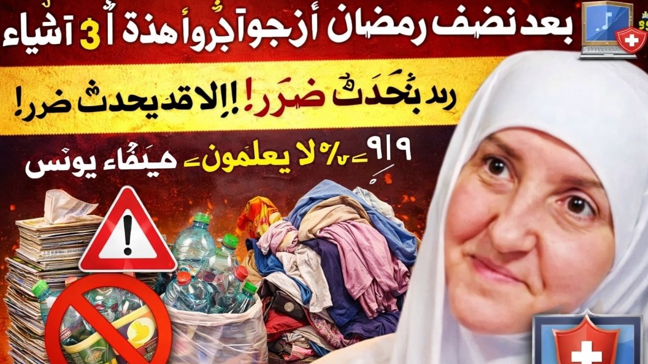 بعد نصف رمضان أخرجوا هذه ٣ أشياء من البيت فورًا وإلا قد يحدث ضرر! ٩٩٪ لا يعلمون,هيفاء يونس