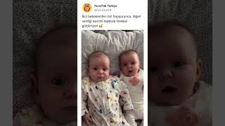 İkiz Bebeklerin Tatlı Hapşırık Tepkisi 🤧👶🥰