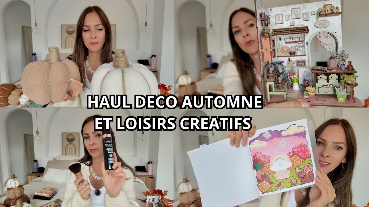 HAUL DECO AUTOMNE ACTION / COLORIAGES ACRYLIQUE / MAKE-UP