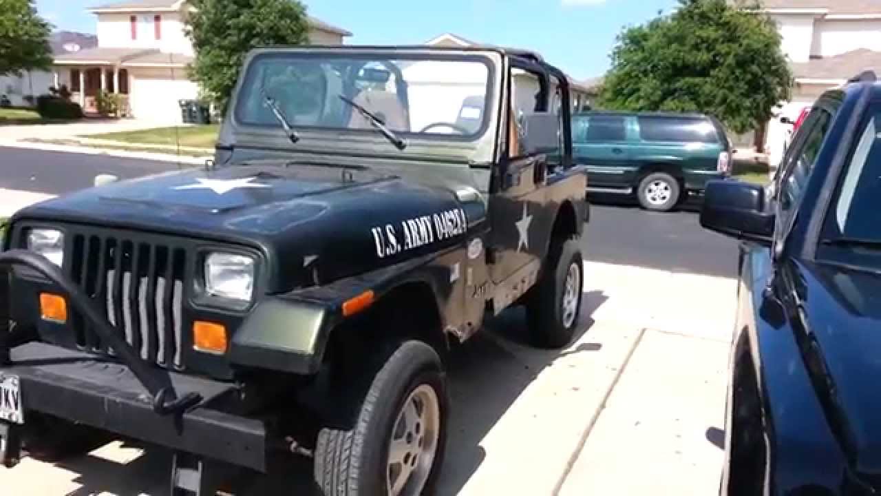 Jeep Wrangler YJ Project #2 Fender Flares Removed - YouTube