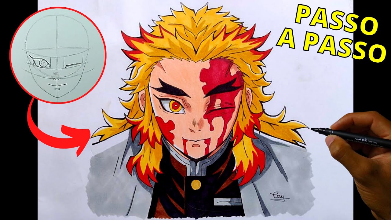 Demon Slayer Drawing  Tutoriais de desenho anime, Desenhando retratos,  Desenho de olhos anime