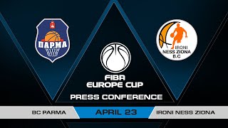 Press Conference - Semi-Finals: BC Parma v Ironi Ness Ziona | FIBA Europe Cup 2020