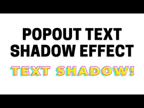 Popout Text Shadow Effect | HTML & CSS