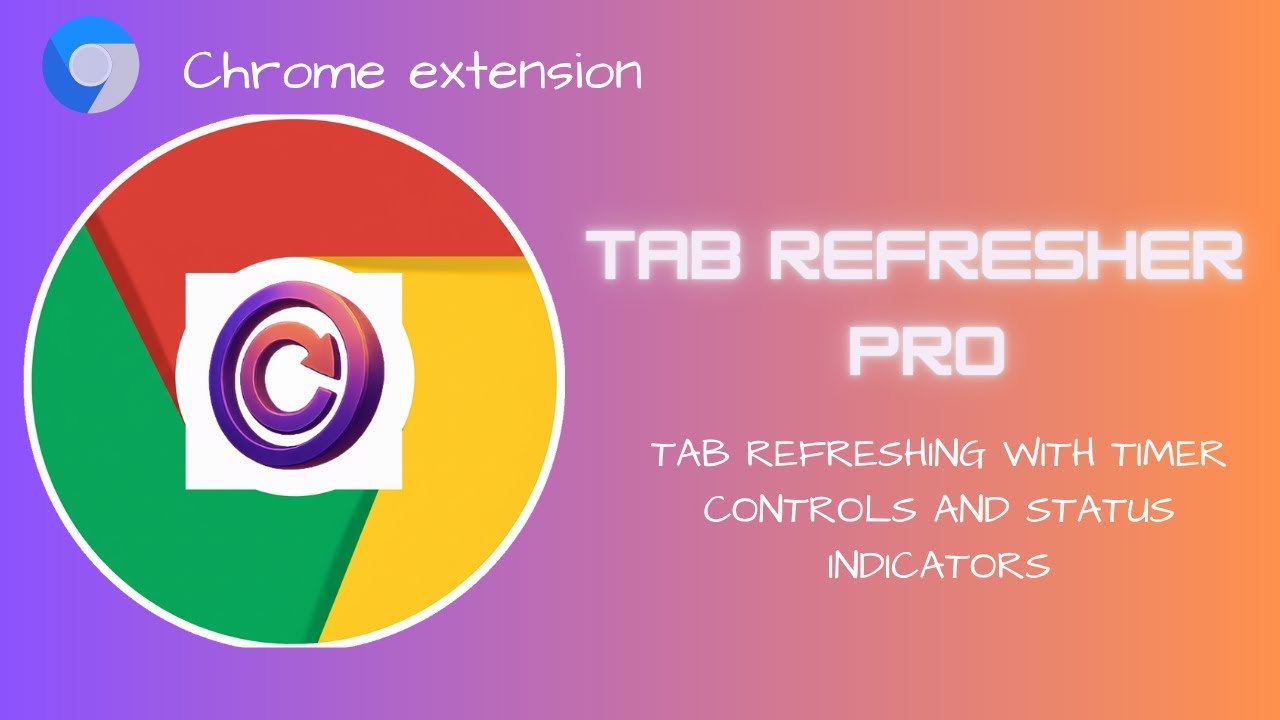 Tab Refresher Pro with timer controls and status indicators