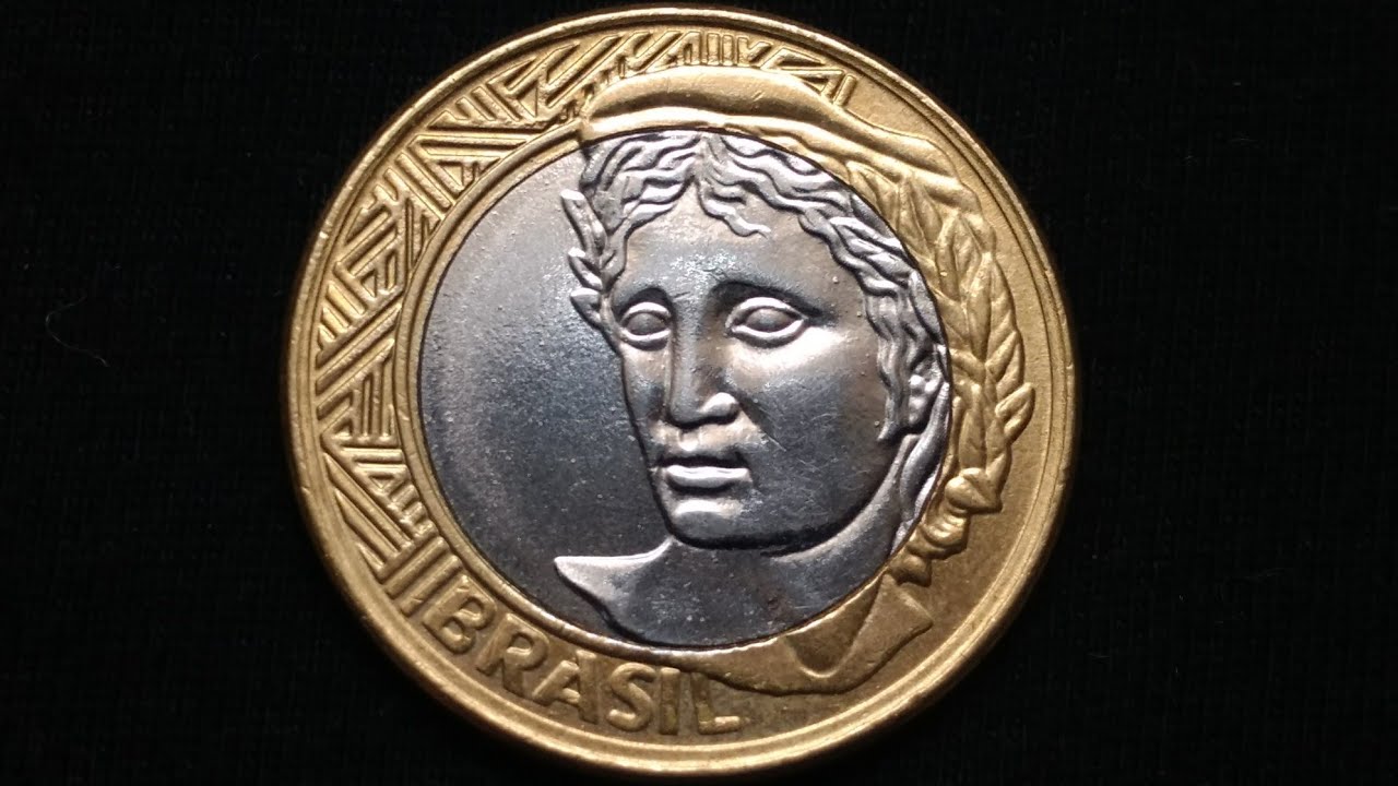 Moeda Inclinada de 1 Real ANO "INDEFINIDO" Vale Uma Grana