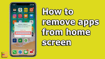 How to remove apps from home screen (without deleting)