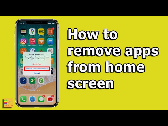 How to remove apps from home screen (without deleting) class=