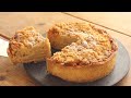 サクサクしっとりアップルクランブルタルトのレシピ Apple Crumble Tart Recipe