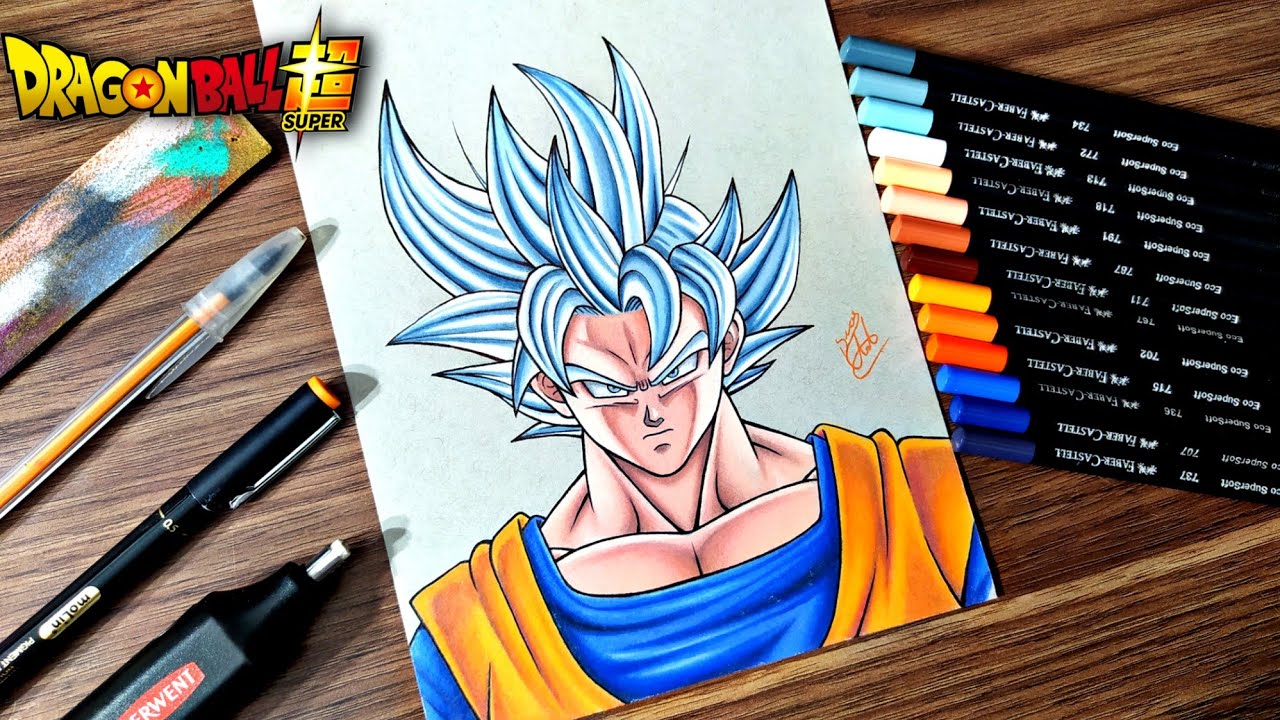 رسم speed drawing goku ultra