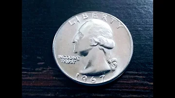 ¿Cuánto vale la moneda de 25 centavos de 1967?