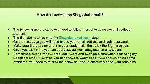 How to fix ‘Can’t Access My Sbcglobal Email’ issue video