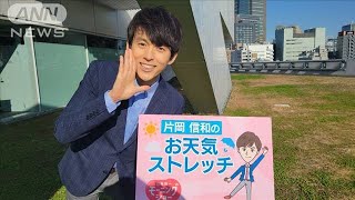 「落とし物を見つけた時の」二の腕のストレッチ…羽鳥慎一モーニングショー　片岡信和のお天気ストレッチ(2021年12月23日)