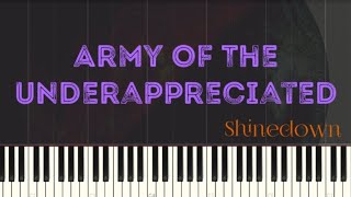 Shinedown - Army Of The Underappreciated Piano Tutorial