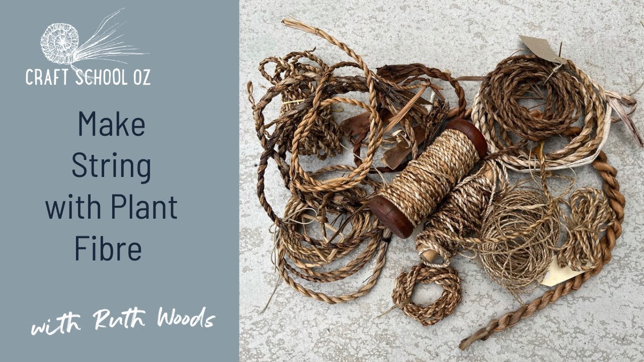 making string with plant fibre - YouTube
