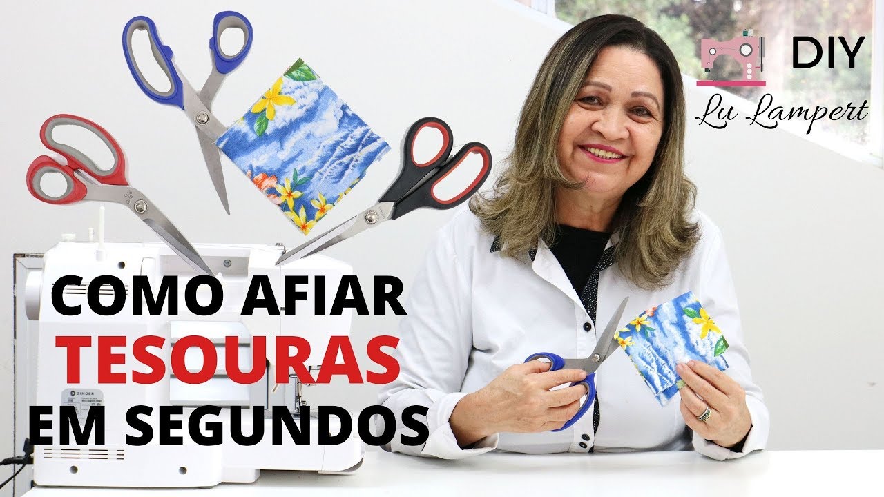 COMO AFIAR TESOURAS EM SEGUNDOS EM CASA E SEM GASTAR NADA