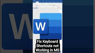 MS Word Shortcuts Problem Solve Kaise Kare | Fix Keyboard Shortcuts not Working in Microsoft Word
