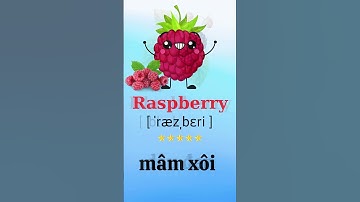 Từ vựng Tiếng Anh về trái cây #englishforkids #tienganh #tienganhchobe #hoctienganh