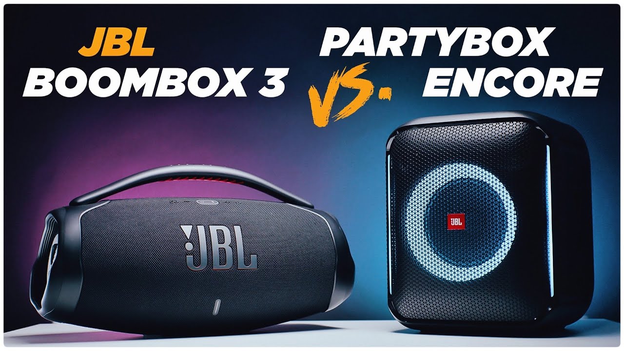 JBL Boombox 3 vs. Partybox Encore | Bass - YouTube